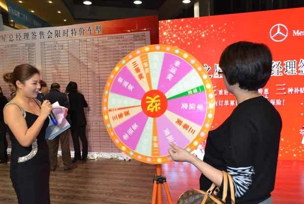 『订车客户参与大转盘抽奖活动』